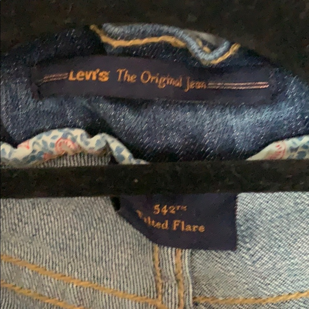 Levi 542 Titled Flare Jean View 2